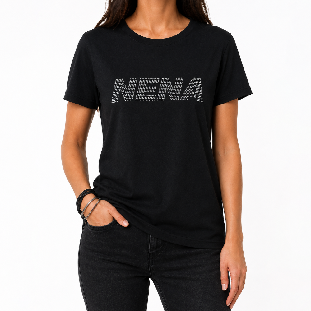 NENA Glitter Logo Medium Fitted Shirt
