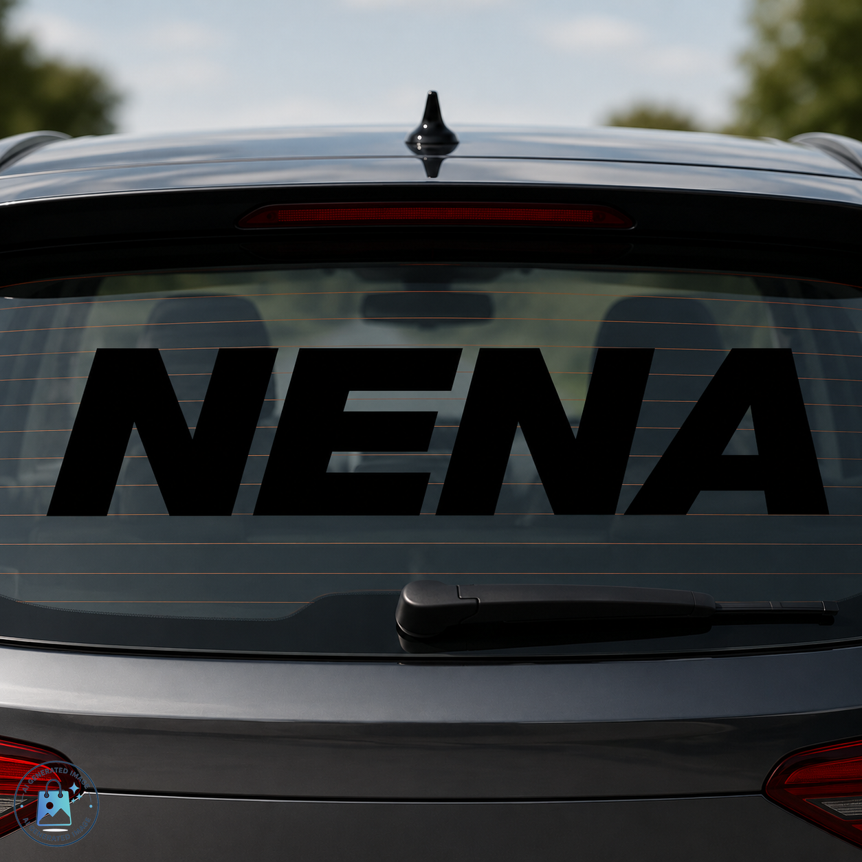 NENA Achterruitsticker (Zelfklevend interieur)