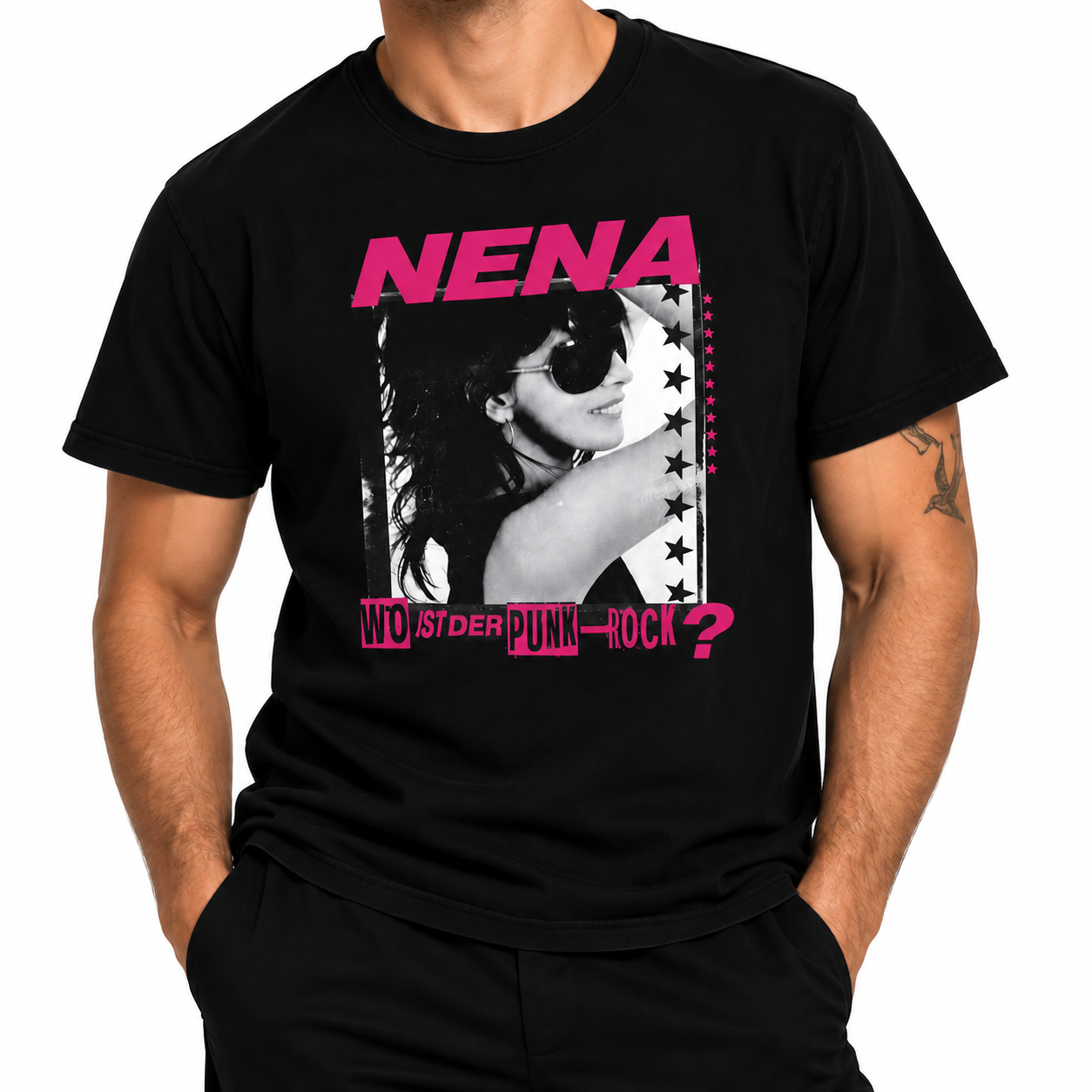 WO IST DER PUNKROCK – T-shirt vintage Regular Fit
