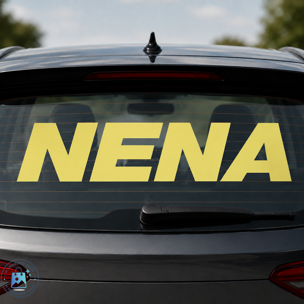 NENA Heckscheibenaufkleber (Innenklebend)