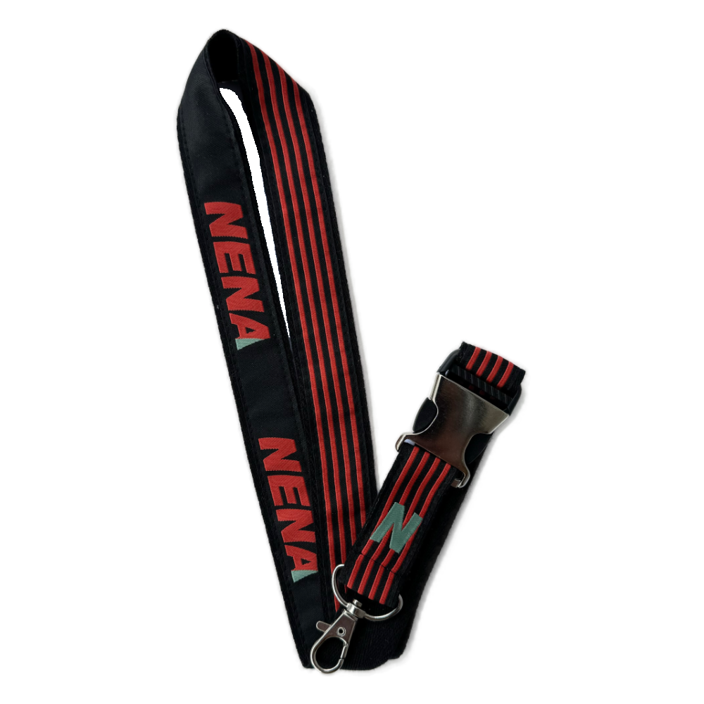 NENA Lanyard STRIPES, rouge NENA Lanyard STRIPES, rouge