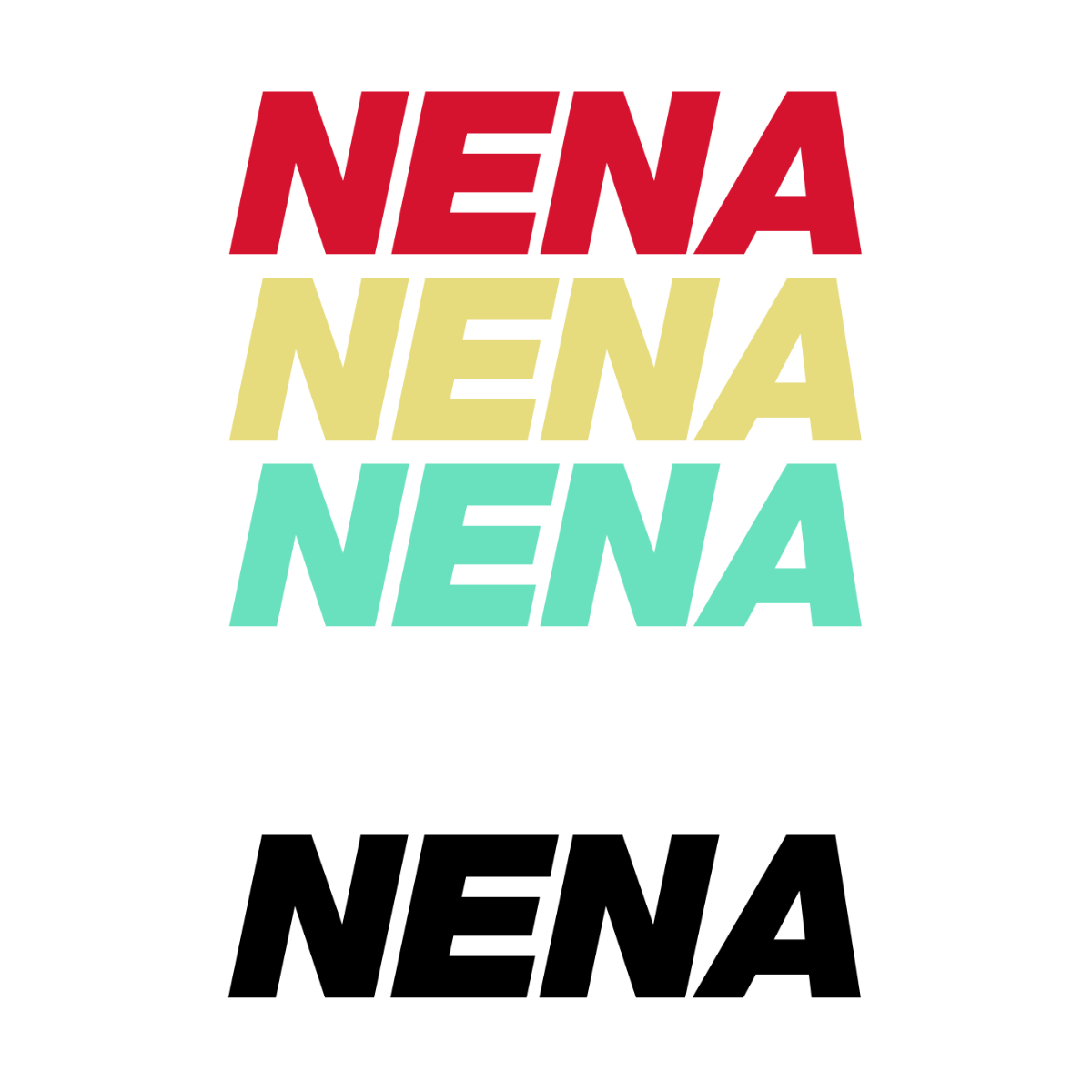 NENA Achterruitsticker (Zelfklevend interieur)