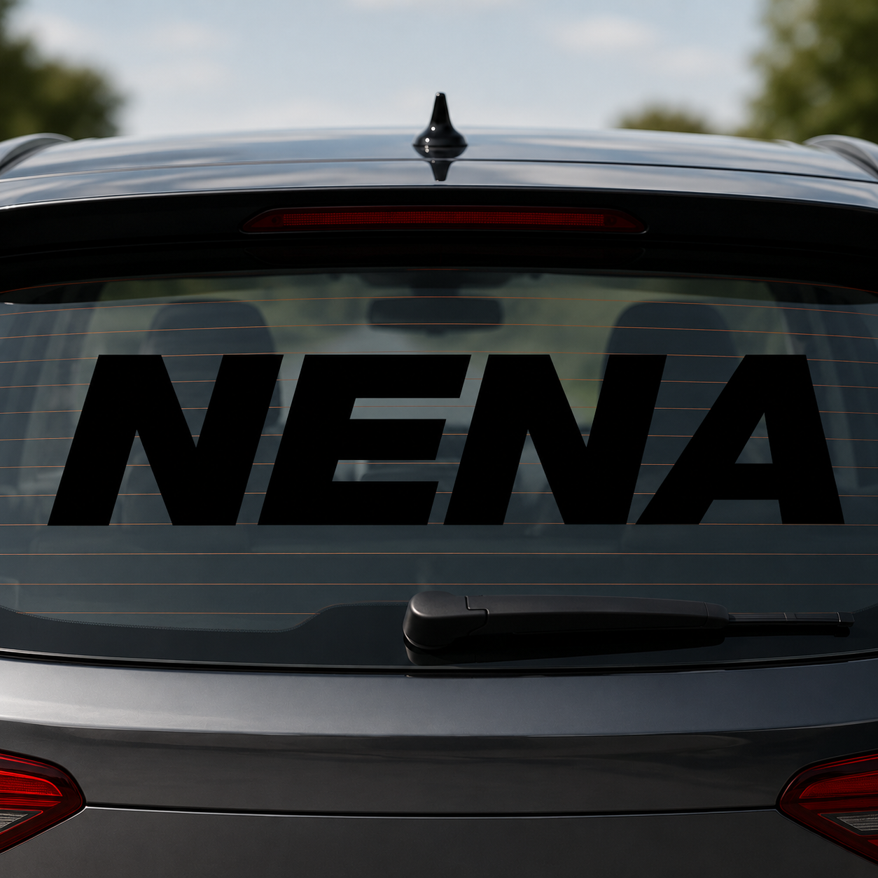 NENA Achterruitsticker (Zelfklevend interieur)