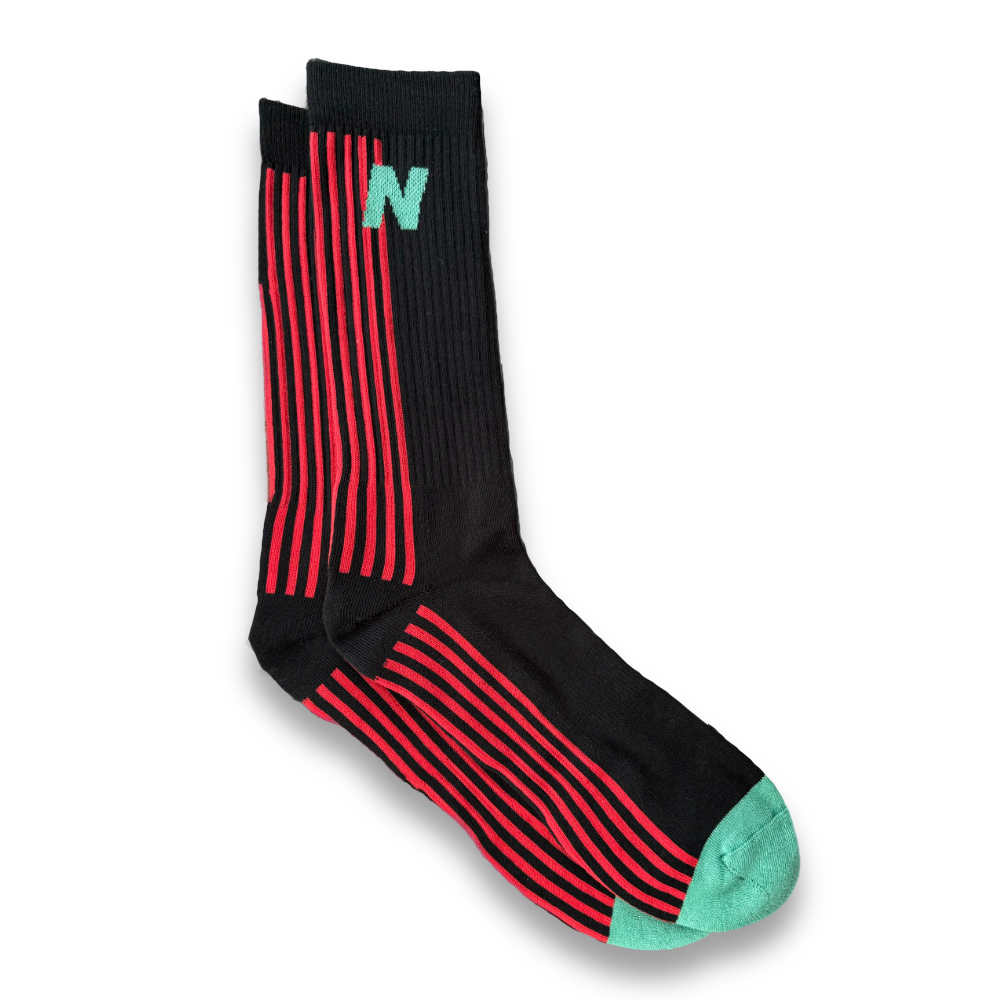 NENA Socke STRIPES, schwarz NENA Socke STRIPES, schwarz