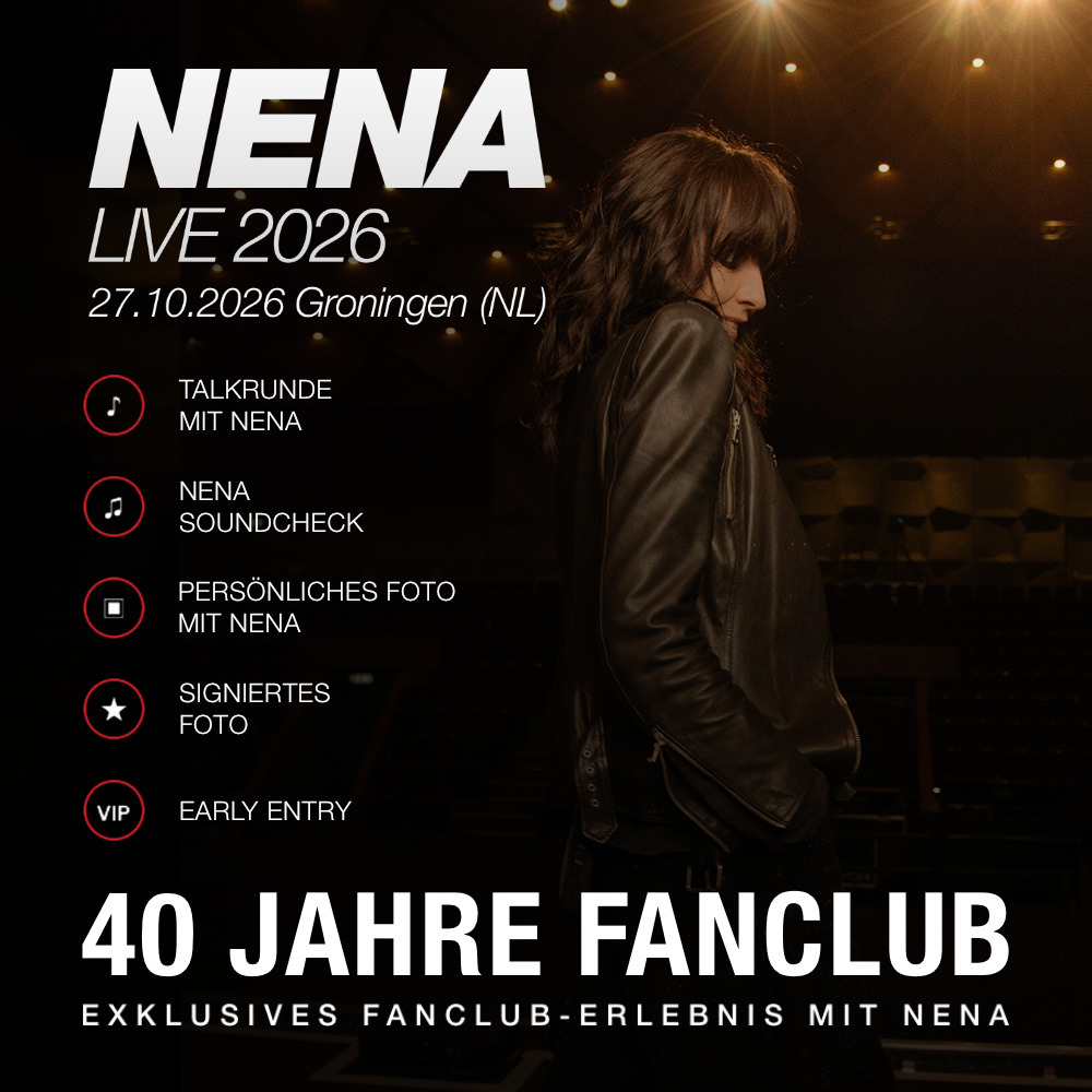 40 Jahre Fanclub – Exklusives Fanclub-Erlebnis mit NENA