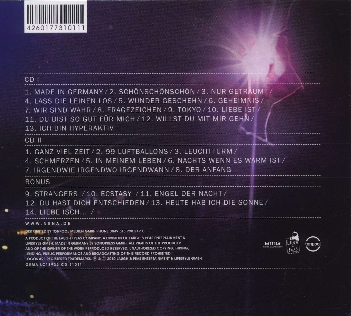 MADE IN GERMANY LIVE (2 CDs)